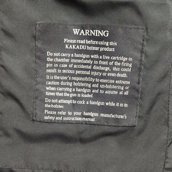 Kakadu Traders Australia Vest Men's 2XL Blue Denim Conceal Carry C11MV03 - Picture 10 of 15